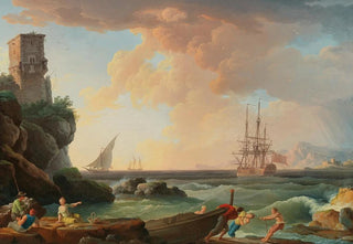 Scene of port - Jean Henry d'Arles — artwork view