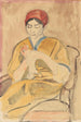 La tricoteuse - Jean Hippolyte Marchand — artwork view