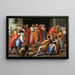 Saint Pierre frappe de mort Ananie - Jean Hlart — framed artwork on a wall