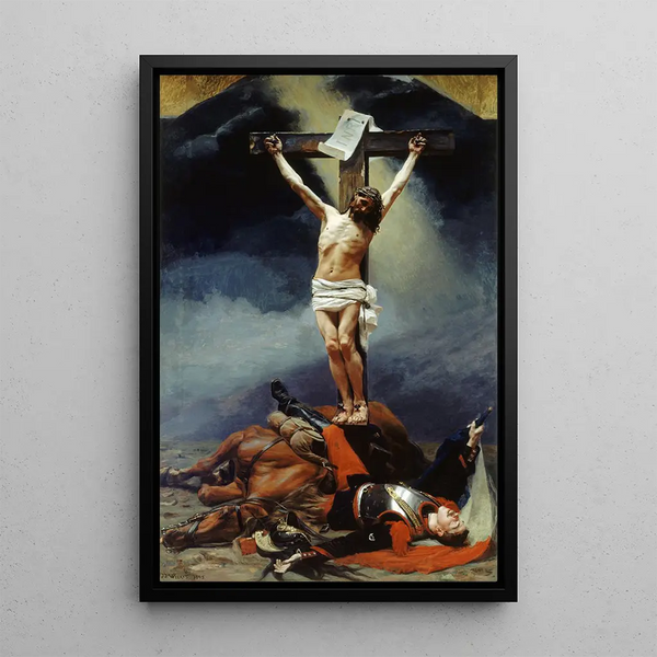 for Humanity for the Fatherland - Jean Joseph Weerts — framed artwork on a wall
