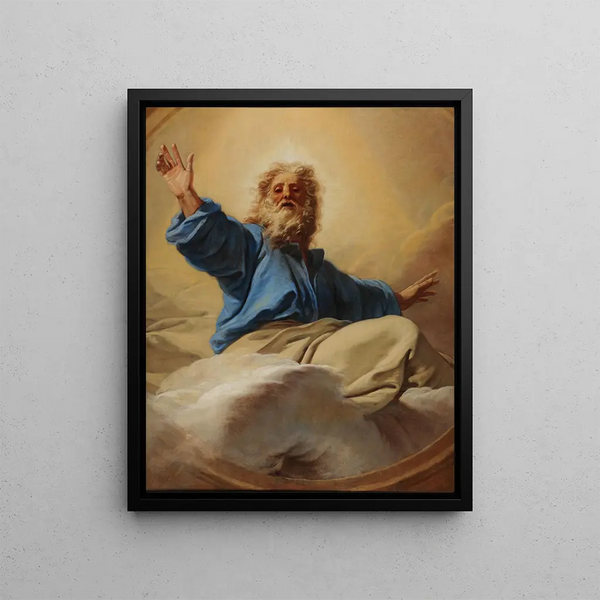 The Eternal Father - Jean Jouvenet — framed artwork on a wall
