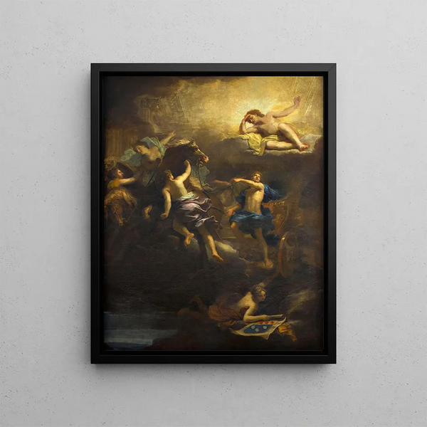 The Departure of Phaëton - Jean Jouvenet — framed artwork on a wall