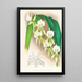 Angraecum eburneum var superbum - Jean Jules Linden — framed artwork on a wall