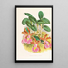 Cattleya schilleriana - Jean Jules Linden — framed artwork on a wall