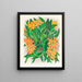 Épidendrum vitellin - Jean Jules Linden — framed artwork on a wall