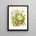 Miltonia painting is spectacular - Jean Jules Linden — framed artwork on a wall