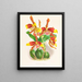 Odontoglossum grande - Jean Jules Linden — framed artwork on a wall