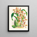 Odontoglossum luteopurpureum - Jean Jules Linden — framed artwork on a wall