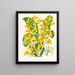 Oncidium Sarcodes - Jean Jules Linden — framed artwork on a wall