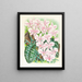 Phalaenopsis schilleriana - Jean Jules Linden — framed artwork on a wall