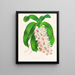 Saccolabium géant var. illustre - Jean Jules Linden — framed artwork on a wall