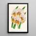 Vanda Sanderiana var Labello Viridi - Jean Jules Linden — framed artwork on a wall