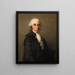 Portrait Painting of Jean - Sylvain Bailly (1736 - 1793), scholar and politician, mayor of Paris from 1789 to 1791 - Jean Laurent Mosnier — framed artwork on a wall
