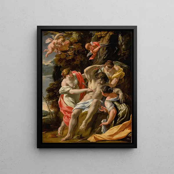 Saint Sebastian - Jean-Laurent Mosnier — framed artwork on a wall