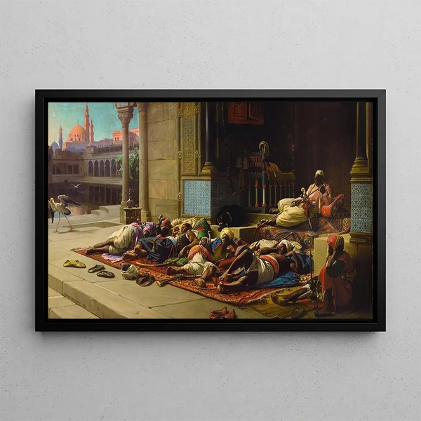 La Porte du harem Souvenir du Caire - Jean Lecomte du Nouÿ — framed artwork on a wall