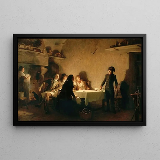 The Supper of Beaucaire, July 28, 1793 - Jean Lecomte du Nouÿ — framed artwork on a wall