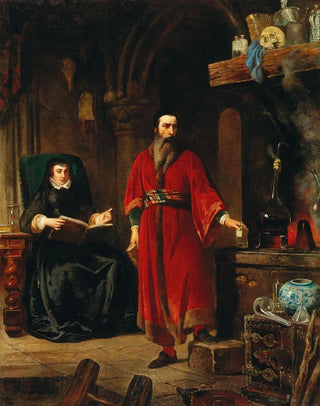 Jean Lulvs - Catharine de Medici and the Alchemist Cosimo Ruggieri.webp