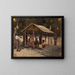 Scene in an Arab village - Jean Lulvs — framed artwork on a wall