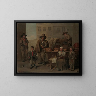 The bakers' cart - Jean Michelin — framed artwork on a wall