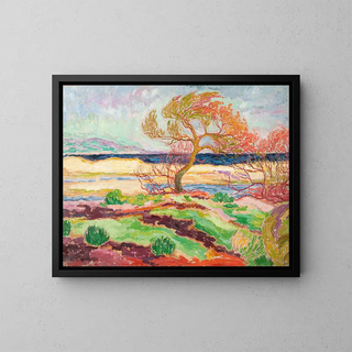 Landscape Painting of the South - Jean Peske — framed artwork on a wall