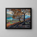 Saint Clair after the fire - Jean Peske — framed artwork on a wall
