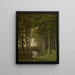 Landscape painting of solitude in the surroundings of Schilde - Jean-Pierre François Lamorinière — framed artwork on a wall