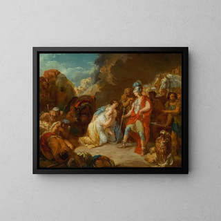 David and Abigail - Jean Pierre Saint-Ours — framed artwork on a wall