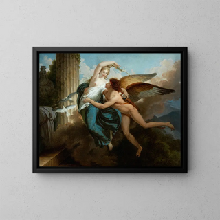 La Réunion de Cupidon et Psyché - Jean Pierre Saint-Ours — framed artwork on a wall