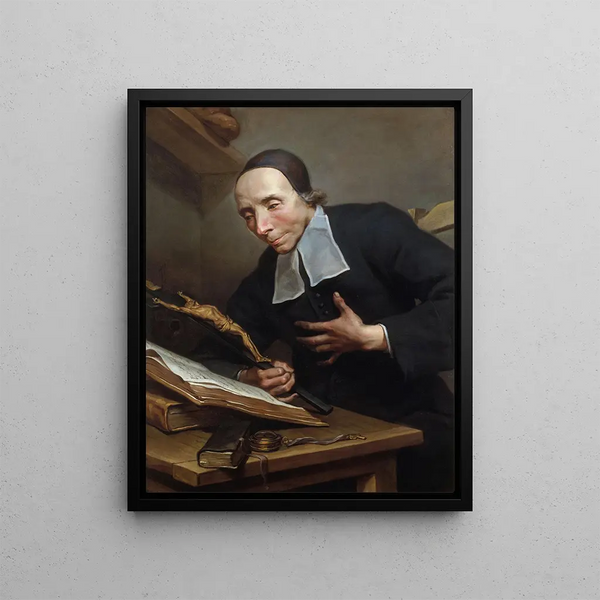 Laboratory Tournus 1672-1733 to pray - Jean Restout the Younger — framed artwork on a wall