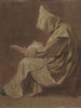 Chartreux sitting holding an open book - Jean Restout the Younger — artwork view