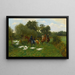 La promenade - Jean Richard Goubie — framed artwork on a wall