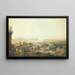 View of Toulon from Fort Dartigues - Jean Rodolphe Gautier — framed artwork on a wall