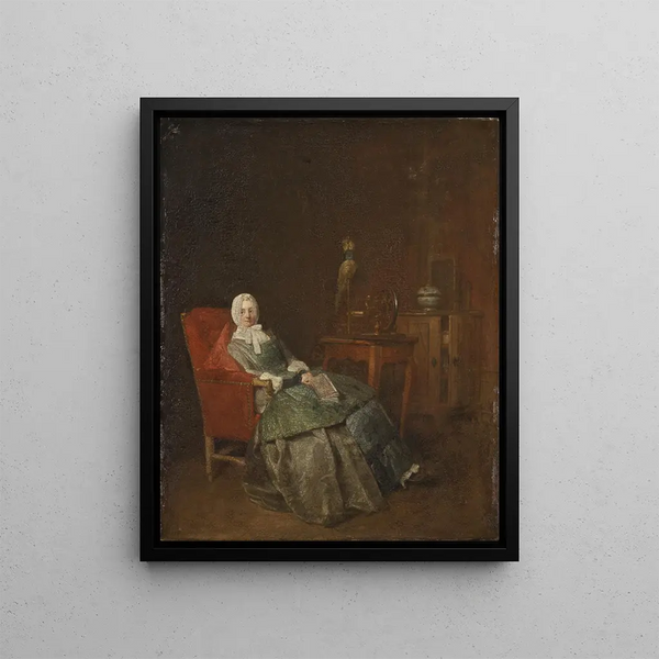 Plaisirs domestiques - Jean Siméon Chardin — framed artwork on a wall