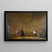 La Partie de billard - Jean Siméon Chardin — framed artwork on a wall
