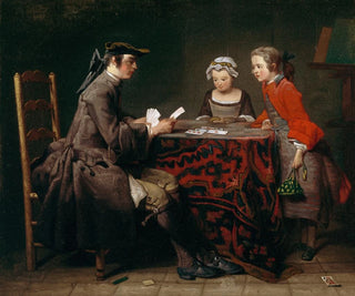Les Tours de cartes - Jean Siméon Chardin — artwork view