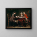 Les Tours de cartes - Jean Siméon Chardin — framed artwork on a wall