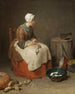 The Cleaning Lady - Jean Siméon Chardin — artwork view