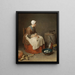 The Cleaning Lady - Jean Siméon Chardin — framed artwork on a wall