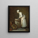 La servante de l'office - Jean Siméon Chardin — framed artwork on a wall