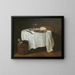 La nappe blanche - Jean Siméon Chardin — framed artwork on a wall