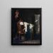 a Woman Drawing Water from the Cistern - Jean Siméon Chardin — framed artwork on a wall