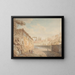 a painting Une route sous la villa d'Este à Tivoli - Jean Thomas Thibault — framed artwork on a wall