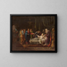 Jesus resurrecting Jairus' daughter - Jean Vignaud — framed artwork on a wall