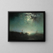 Coastal scene by moonlight - Jean d'Alheim — framed artwork on a wall