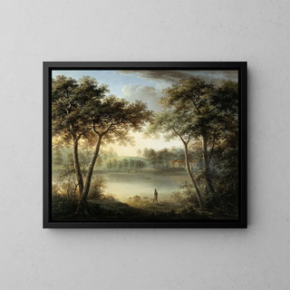 Rosendal seen from the north - Jeanna Elisabeth Ekerman — framed artwork on a wall