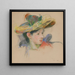 Jeanne Pontillon in a hat - Berthe Morisot — framed artwork on a wall