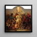 Jeanne d'Arc en bataille - Hermann Stilke — framed artwork on a wall