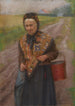 Woman with Basket - Jef Van de Fackere — artwork view