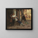 Barbier ambulant en Espagne - Jehan Georges Vibert — framed artwork on a wall
