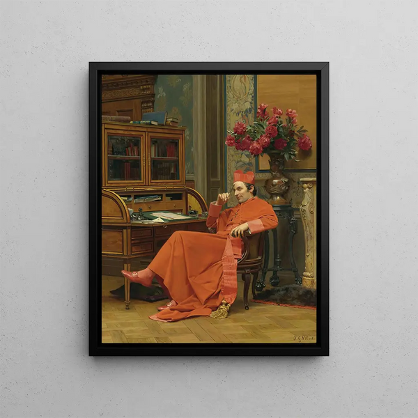 Eurêka - Jehan Georges Vibert — framed artwork on a wall